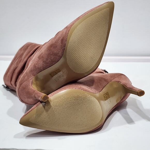 Journee Collection Markie Bootie Slouchy Stiletto Size 6 Blush FLAW artsy - Picture 13 of 14